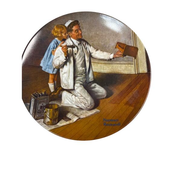 Norman Rockwell plate “The Painter” the only limited edition. R.S.A. 1983 - Picture 1 of 8